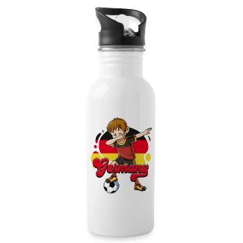 Germany Football - Water bottle with straw - white - Right