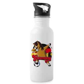 Germany Football - Water bottle with straw - white - Right