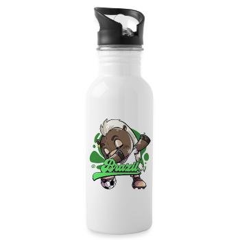 Brazil Football - Water bottle with straw - white - Right