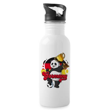Germany Football - Water bottle with straw - white - Right