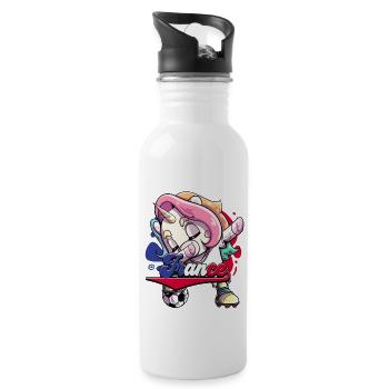 France Football - Water bottle with straw - white - Right