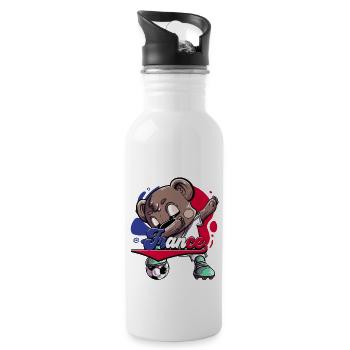 France Football - Water bottle with straw - white - Right