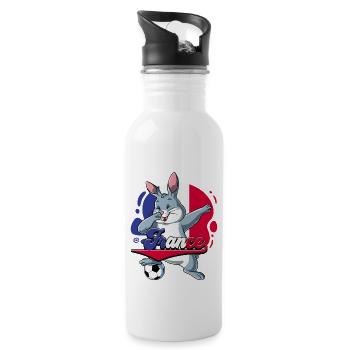 France Football - Water bottle with straw - white - Right