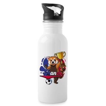 France Football - Water bottle with straw - white - Right