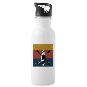 I Don't Need Therapy I Just Need To Go Kayak Lover - Water bottle with straw - white - Right