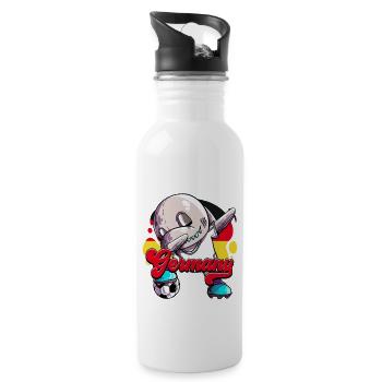 Germany Football - Water bottle with straw - white - Right