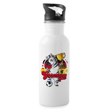 Germany Football - Water bottle with straw - white - Right