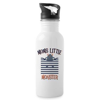 Mamans petit monstre - Gourde avec paille intégrée - blanc - Droite