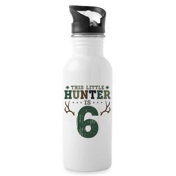 Buck Deer Hunting Hunter Kid 6ème - Gourde avec paille intégrée - blanc - Droite