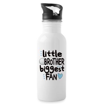Golf Brother Of a Golfer Golfer Brother - Water bottle with straw - white - Right