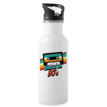 90s Back To The 90s - Water bottle with straw - white - Right