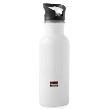 Mein 90er Kostüm Ist In Der Wäsche 90er Jahre - Trinkflasche mit integriertem Trinkhalm - Weiß - Rechts
