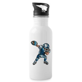 Football Dab Footballfan Kids Tenue adulte - Gourde avec paille intégrée - blanc - Droite