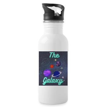 The Galaxy The galaxy the fascinating space - Water bottle with straw - white - Right