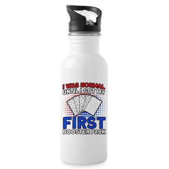 Trading Card Playing Card Card Game Gift - Water bottle with straw - white - Right