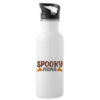 Spooky mama halloween citrouille sorcières fantômes - Gourde avec paille intégrée - blanc - Droite