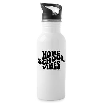 Heimschule Vibe Homeschool Life Home School - Water bottle with straw - white - Right