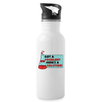 Problem Solution Scientific Solving Science - Water bottle with straw - white - Right