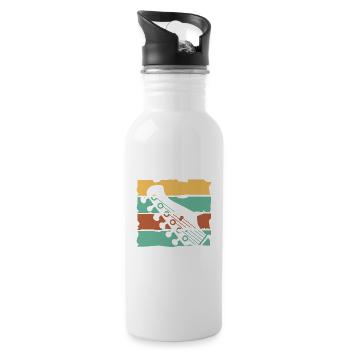 Guitare électrique Guitariste Guitare acoustique Musicien - Gourde avec paille intégrée - blanc - Droite