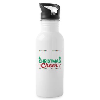 Die beste Art, Weihnachtsstimmung zu verbreiten - Trinkflasche mit integriertem Trinkhalm - Weiß - Rechts