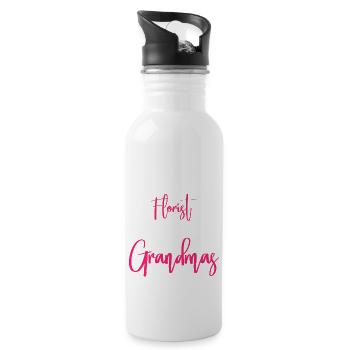 Florist Floristry Flowers Florist - Water bottle with straw - white - Right