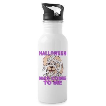 HALLOWEEN HAS COME TO ME - Water bottle with straw - white - Right