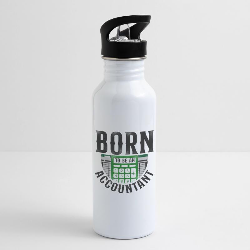 Comptable Comptable Comptable Comptabilité Gourde avec paille intégrée