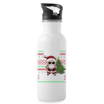 Tenue de Noël K-Pop Noël - Gourde avec paille intégrée - blanc - Droite