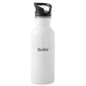 Berlin Rosenthal - Trinkflasche mit integriertem Trinkhalm - Weiß - Rechts