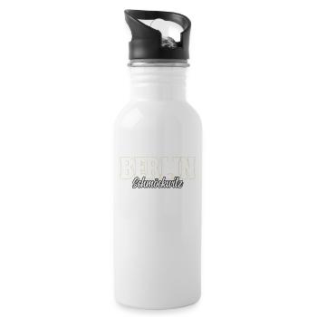Berlin Schmöckwitz - Trinkflasche mit integriertem Trinkhalm - Weiß - Rechts