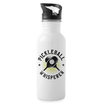 Pickleball Pickleball Whisperer - Water bottle with straw - white - Right
