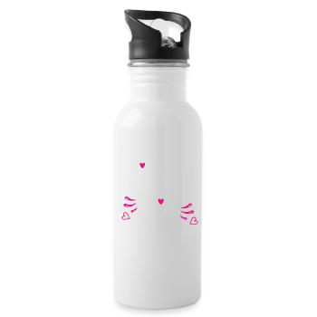 Sisters Trip 2023 Shirt Funny Vacation Travel - Trinkflasche mit integriertem Trinkhalm - Weiß - Rechts