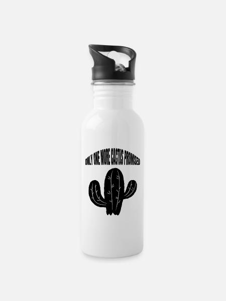 Cactus Cactus Cactus producteurs Amateurs de cactus - Gourde avec paille intégrée - blanc
