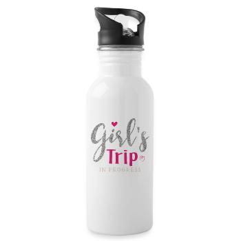 GIRLS TRIP 2023 - Gourde avec paille intégrée - blanc - Droite