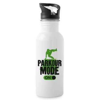Parkour Free Running Traceur - Water bottle with straw - white - Right