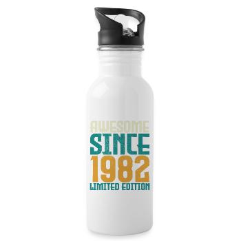 Awesome Since 1982 limited edition. - Gourde avec paille intégrée - blanc - Droite