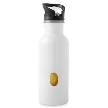 This Is My Human Costume I'm Really A Potato Funny - Water bottle with straw - white - Right