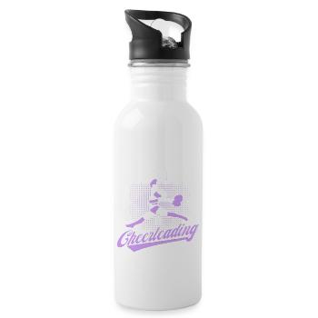 Cheerleading Cheerleader Cheering Team Cheer Coach - Trinkflasche mit integriertem Trinkhalm - Weiß - Rechts