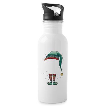 The Mom Elf Matching Group - Water bottle with straw - white - Right