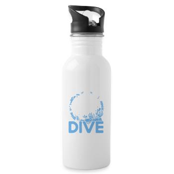 Marine Biologist Ocean Gift Marine Biology - Water bottle with straw - white - Right