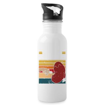 Are You Kidding Me | Funny gift | Jollier - Water bottle with straw - white - Right