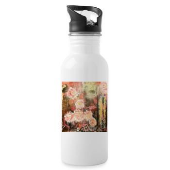 Fleur - Trinkflasche mit integriertem Trinkhalm - Weiß - Rechts