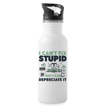 Accountant Bookkeeper Accounting I - Water bottle with straw - white - Right