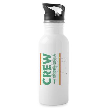 Mannschaft Ruderer Ruderer Rudern Geschenk - Trinkflasche mit integriertem Trinkhalm - Weiß - Rechts