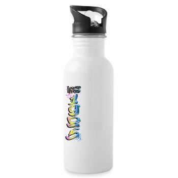Limited Edition 1985 Graffiti - Water bottle with straw - white - Right