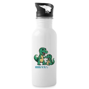 Werdende Mama 2023 - Trinkflasche mit integriertem Trinkhalm - Weiß - Rechts