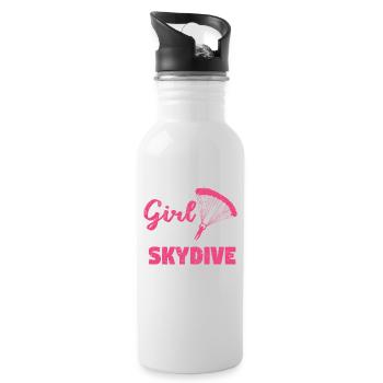 Let a girl show you how to - Water bottle with straw - white - Right