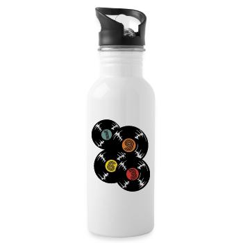 1963 Retro - Water bottle with straw - white - Right