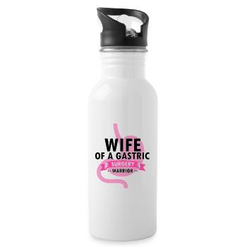 Gastric Bypass and Gastric Bypass Operation Design - Water bottle with straw - white - Right