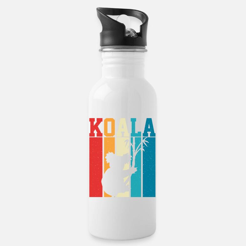Koala Australian Koala Bear - Gourde avec paille intégrée - blanc